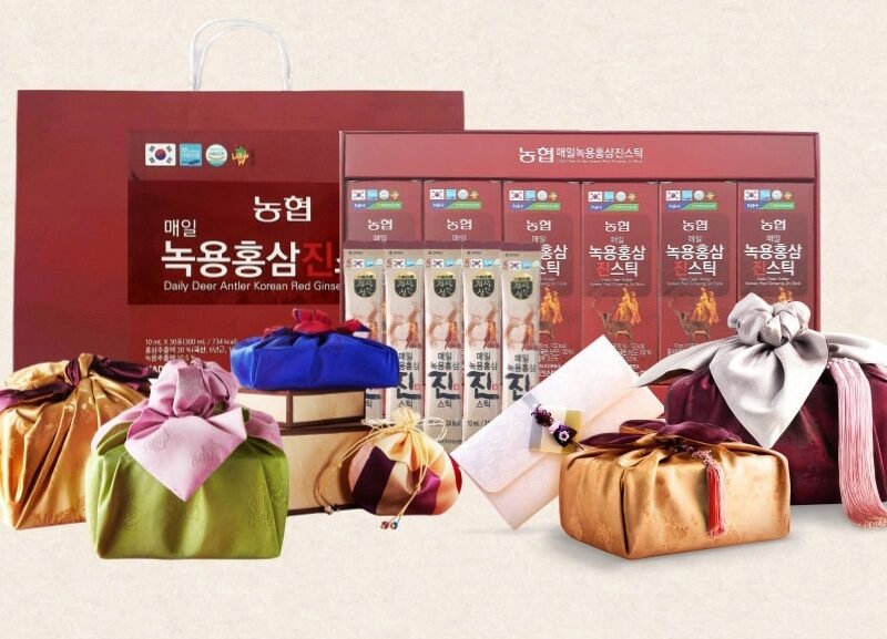 Bộ quà tặng Tết Red Ginseng Jin Stick Mua từ Hàn Quốc