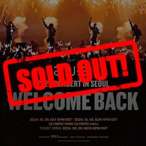 Vé concert 2024 2NE1 CONCERT WELCOME BACK IN SEOUL chính thức sold out